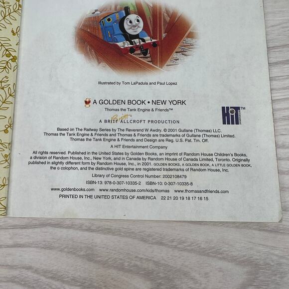 Thomas & Friends: Big Big Bridge Little Golden Book 2001 Hardcover Collectible - Picture 4 of 6